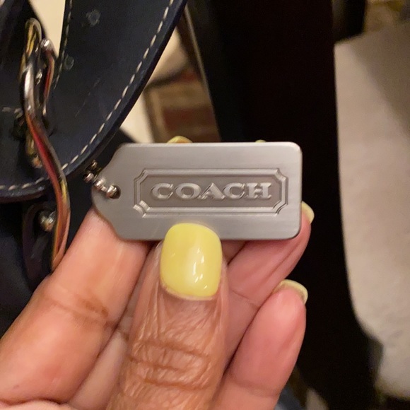 Dark blue Coach bag (N) - Picture 3 of 5